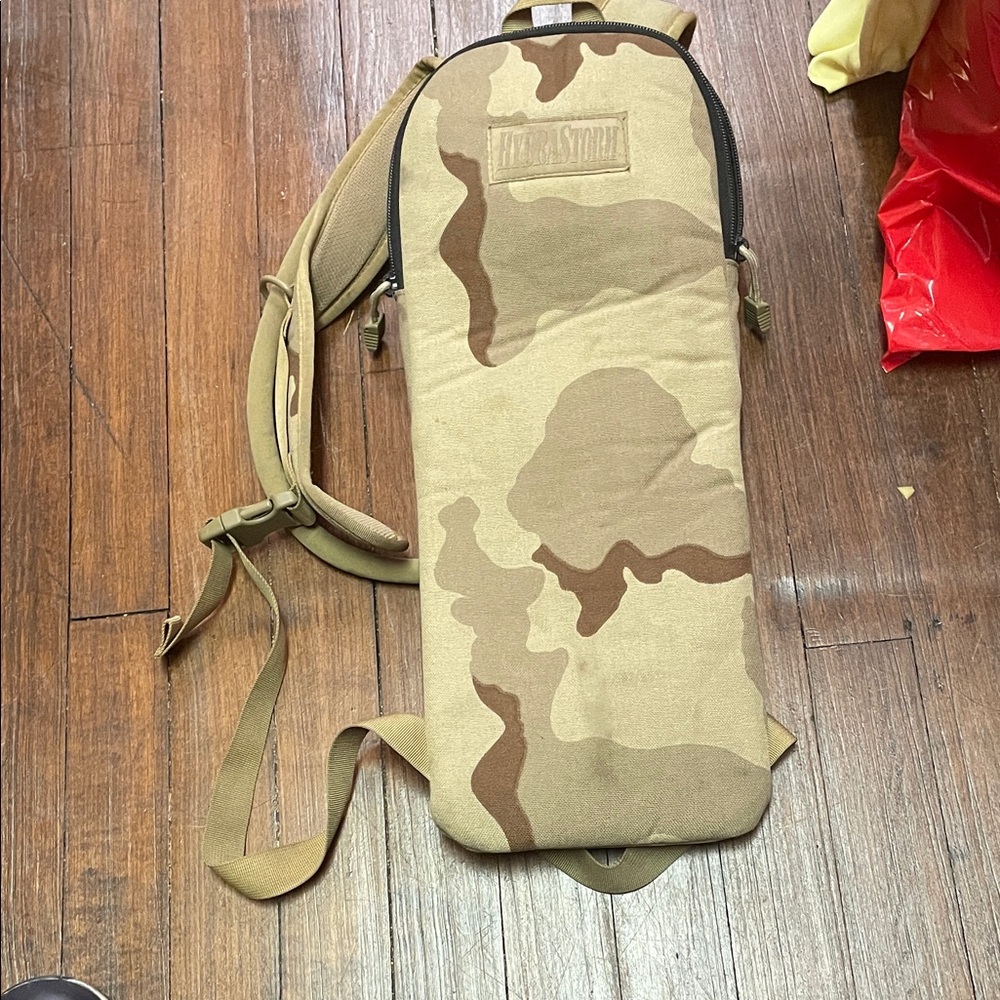 Tan and Brown Camo Backpack for Men